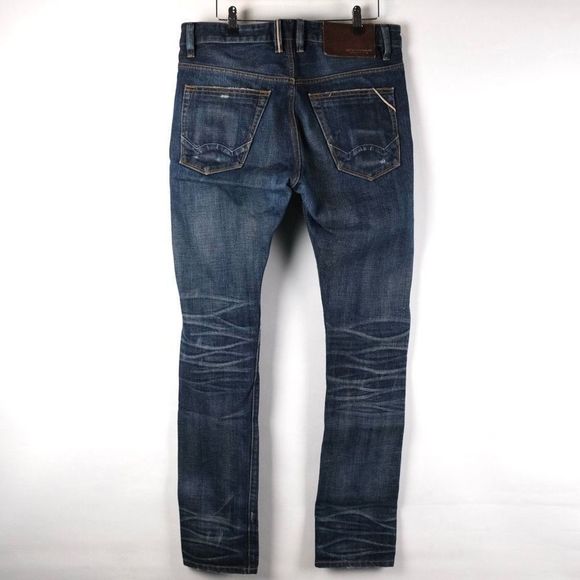 Cult Of Individuality Japanese Selvedge Rockabilly Slim Straight Jeans Men 31x33 - Picture 2 of 9